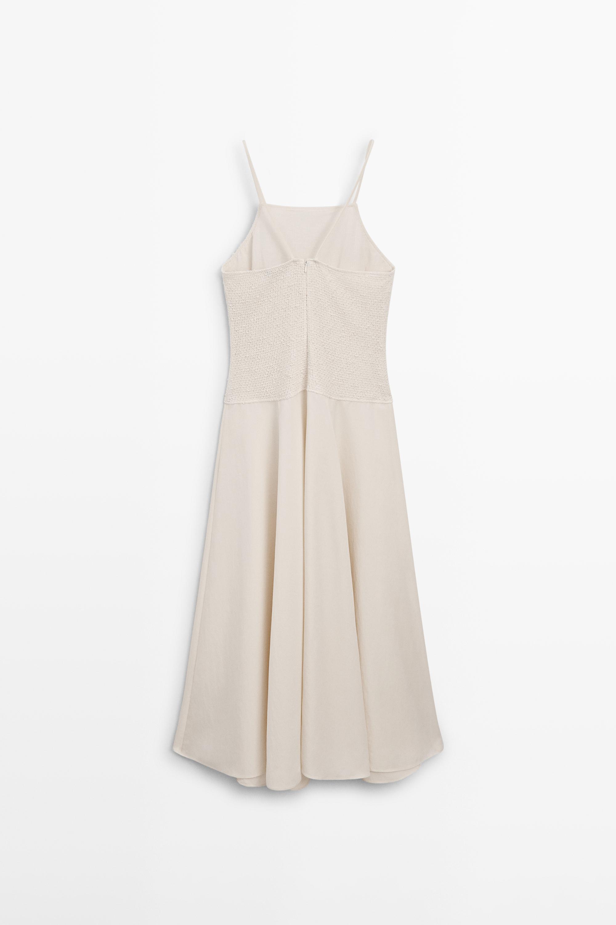 Long contrast dress